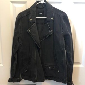 ASOS denim motorcycle jacket